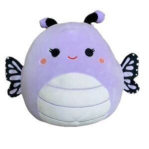 Official Squishmallows 8" Bibiana the Butterfly Lavender Monarch Plush Rare Soft